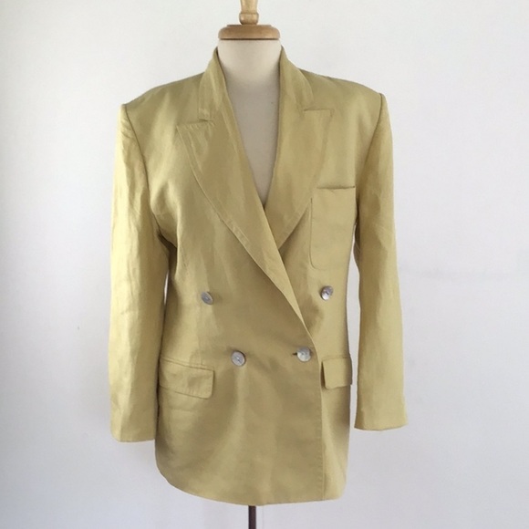 Linda Allard for Ellen Tracy Vintage 100% linen. Fully lined. Size 8. - Picture 1 of 13